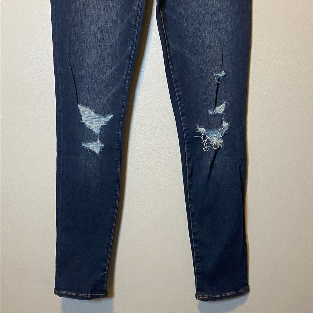 Abercrombie Simone High Rise Super Skinny Jeans NWT 26 SHORT 2S Blue Distressed - Picture 5 of 17